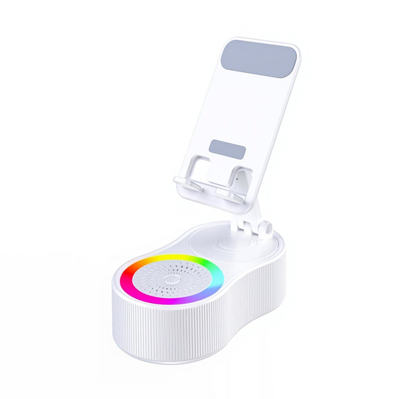 Brehn | 360° einstellbarer Handy-Ständer mit integriertem Bluetooth-Lautsprecher