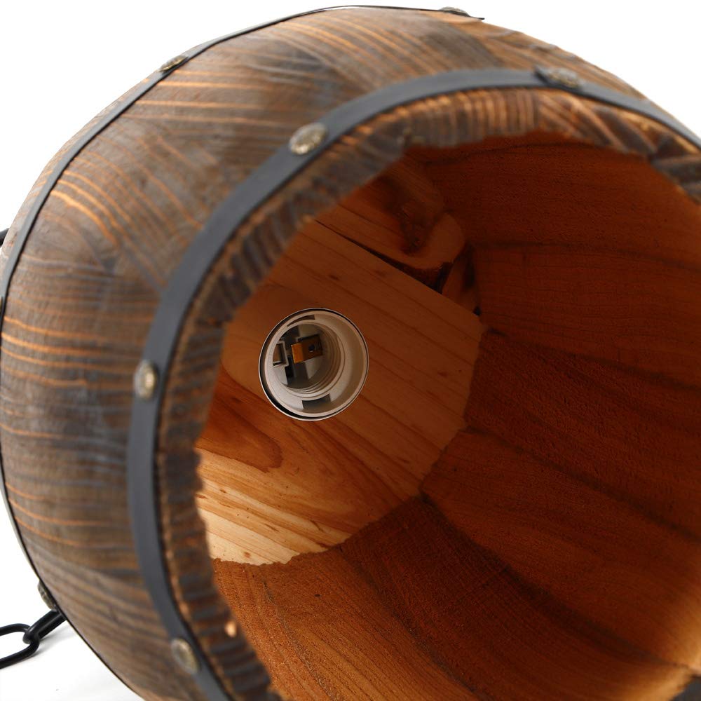 Retro Holz Weinfass Pendelleuchte | Brehn