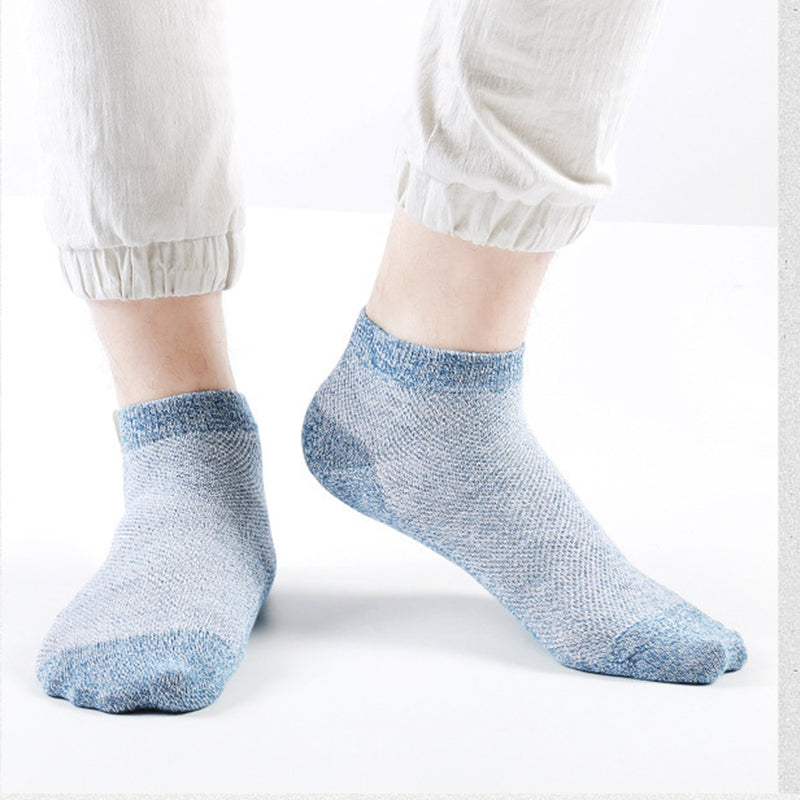 Brehn | Herren Geschäfts atmungsaktive antibakterielle Deodorant Socken (5PCS)