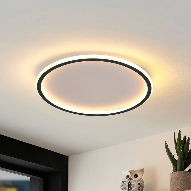 LunaNova – Moderne LED-Deckenleuchte aus Metall/Acryl für Wohn- und Schlafzimmer, ack/Weißes Design