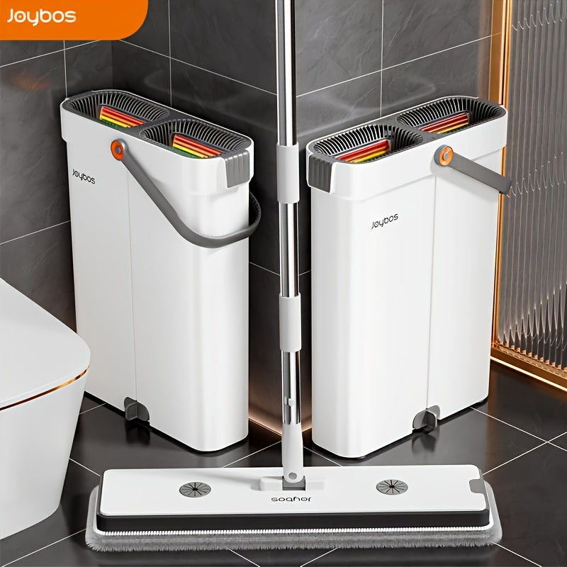 Wischmopp Set mit Eimer | 33 cm oder 40 cm Flachmopp | Brehn