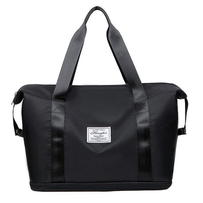 Doppellagige Reisetasche mit hoher Kapazität und Nasstrennung