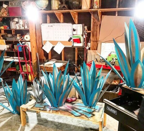 Anti-Rost Metall Tequila Agave Pflanze | Brehn
