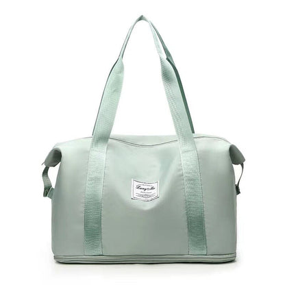 Doppellagige Reisetasche mit hoher Kapazität und Nasstrennung