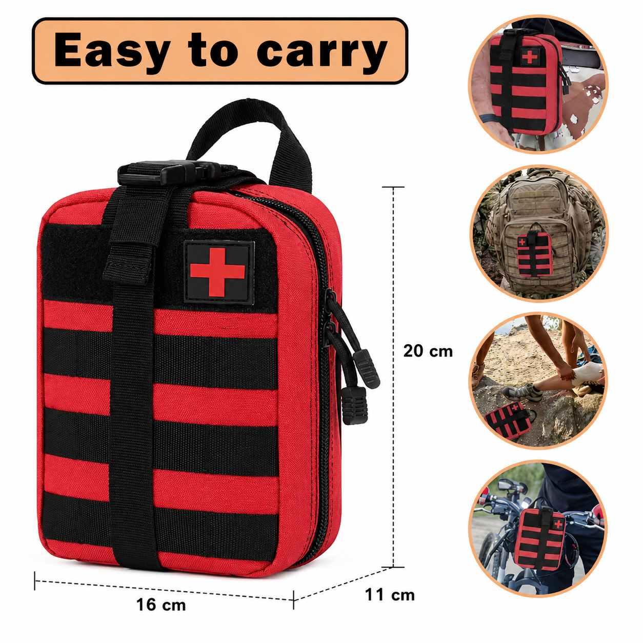 Outdoor-Tasche mit MOLLE-Befestigung | Brehn