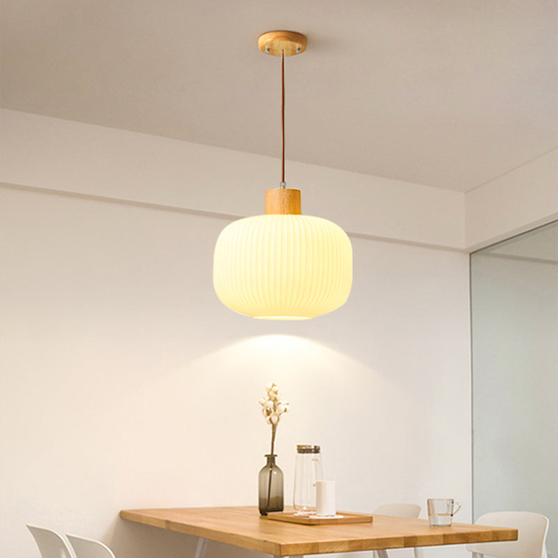 Brehn | VintageLight - Stilvolle Holz- und Glas-Pendelleuchte