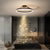 Brehn | RadiantGlimmer Deckenleuchte - Luxuriöse goldene LED-Beleuchtung mit Metallelementen