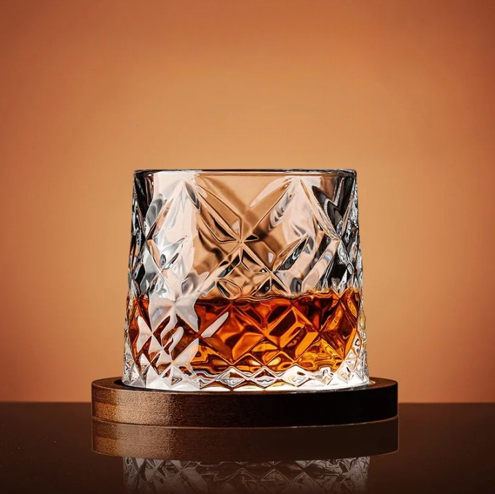 WhiskeySpin - Premium rotierendes Whiskeyglas Brehn