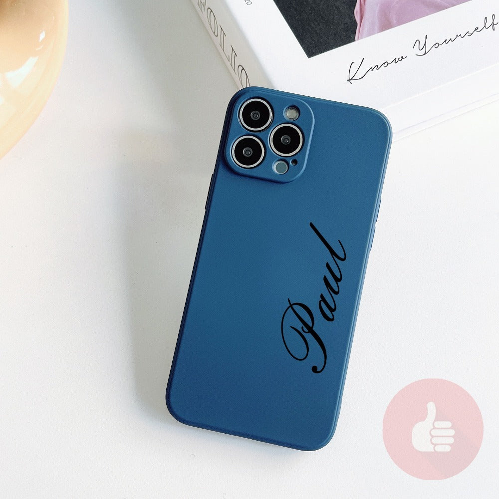 Personalisierte Flüssig-Handyhülle mit Namen für iPhone