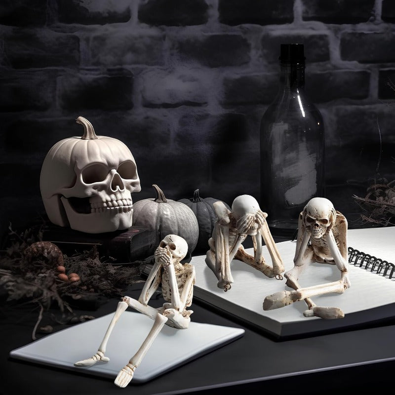 Brehn | Halloween Harz-Skelett-Figuren