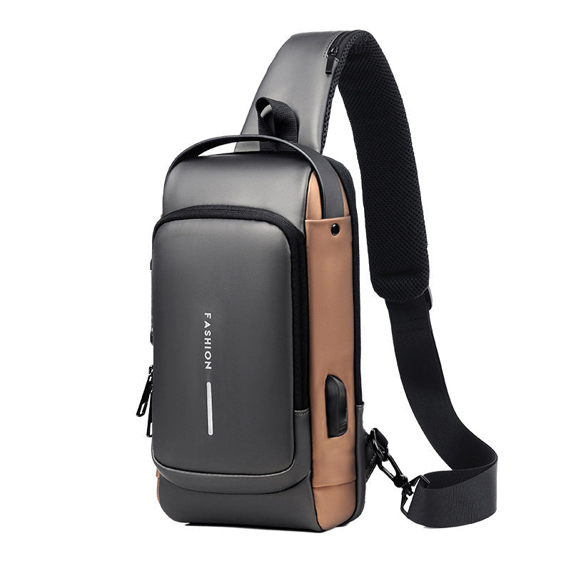 Lässige Multifunktionale Diebstahlsichere Brusttasche für Herren | Brehn