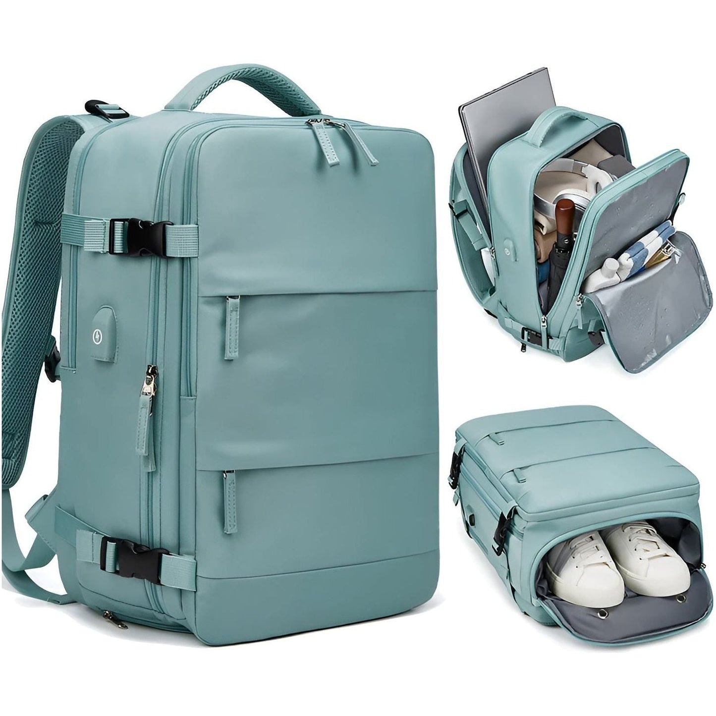 Reiserucksack mit USB-Anschluss – Geräumiges Hauptfach | Ideal für Schule und Outdoor-Aktivitäten