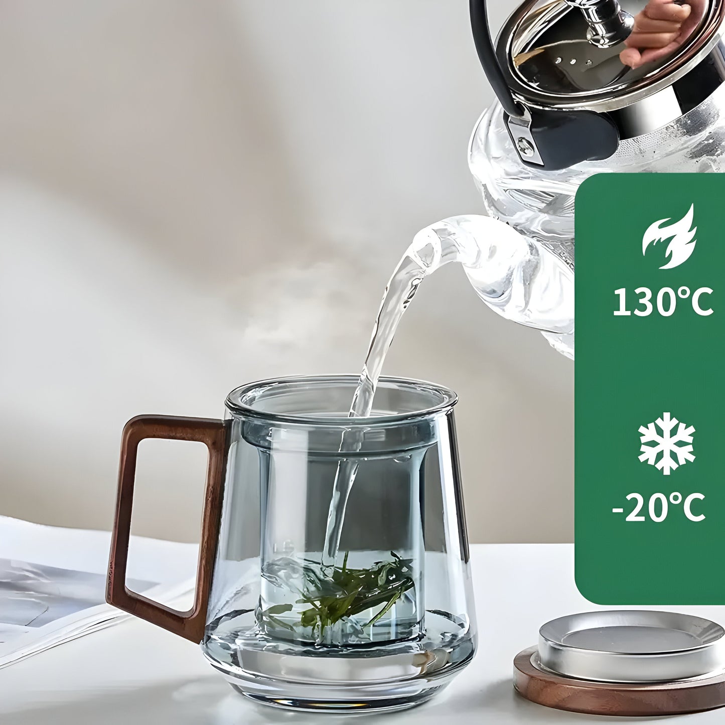 ArtisanBrew Tasse – Hitzebeständige Glastasse für Tee | Brehn