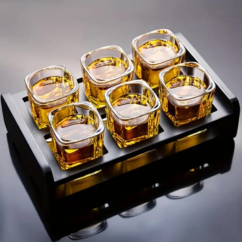 AurumLux Whisky Glas Set - Kristallgläser mit Schale | Brehn