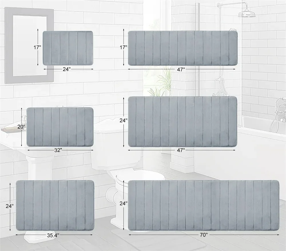 LuxSoft Memory Foam Badematte | Brehn