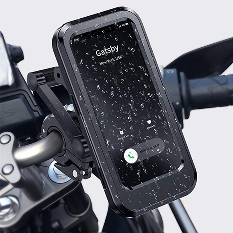 RideCharge Pro – Wasserdichter Handyhalter mit USB und 15W kabellosem Laden für Bike und E-Bike | Brehn
