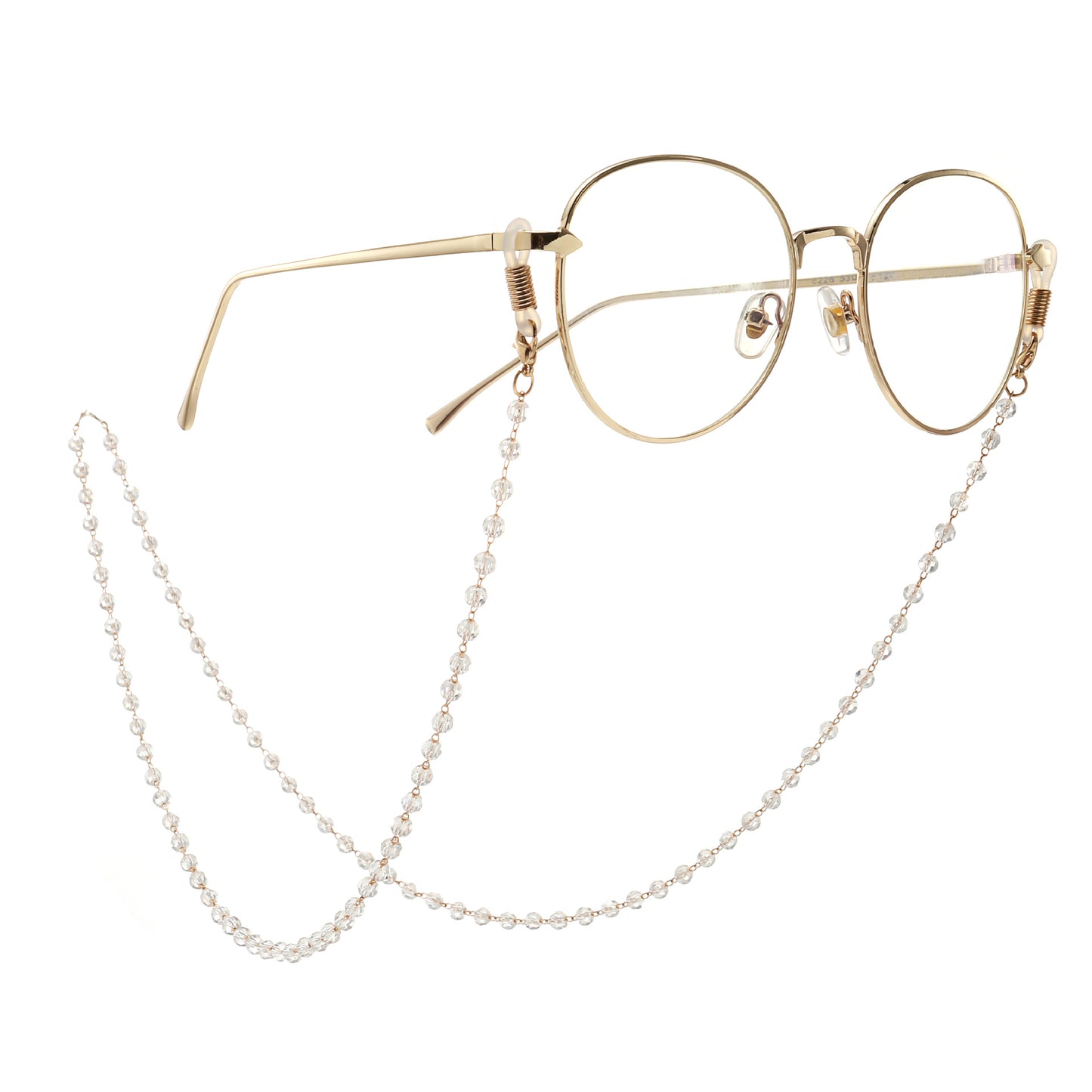 Elegante Kristall Brillen Kette Brehn