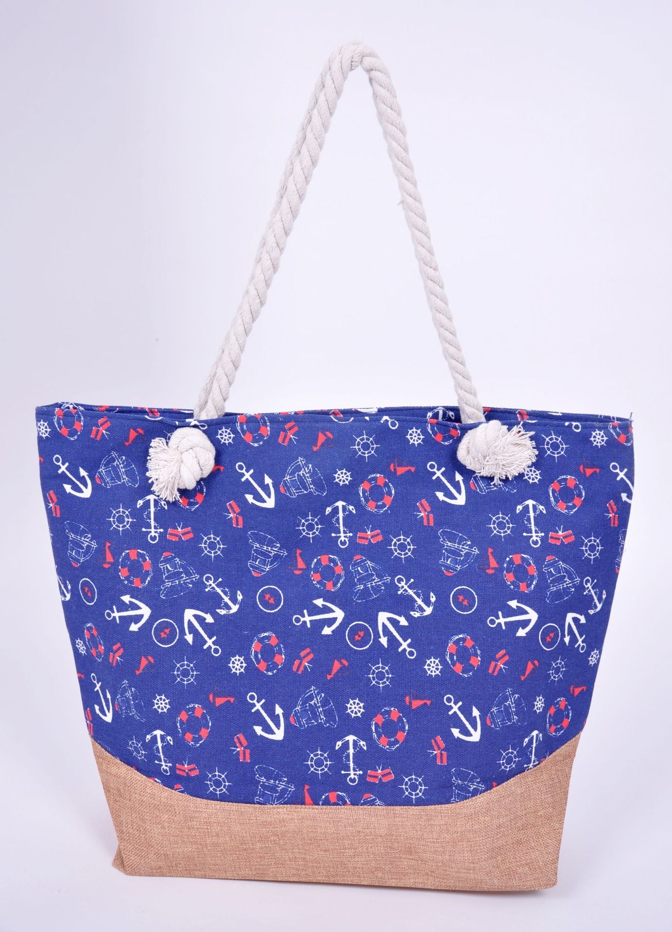 Geräumige Strandtasche mit Maritimen Ankerdesign Brehn