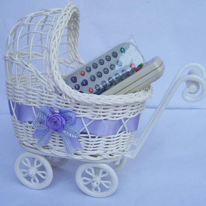 Dekorative Weidenkorb-Puppe-Buggy Brehn