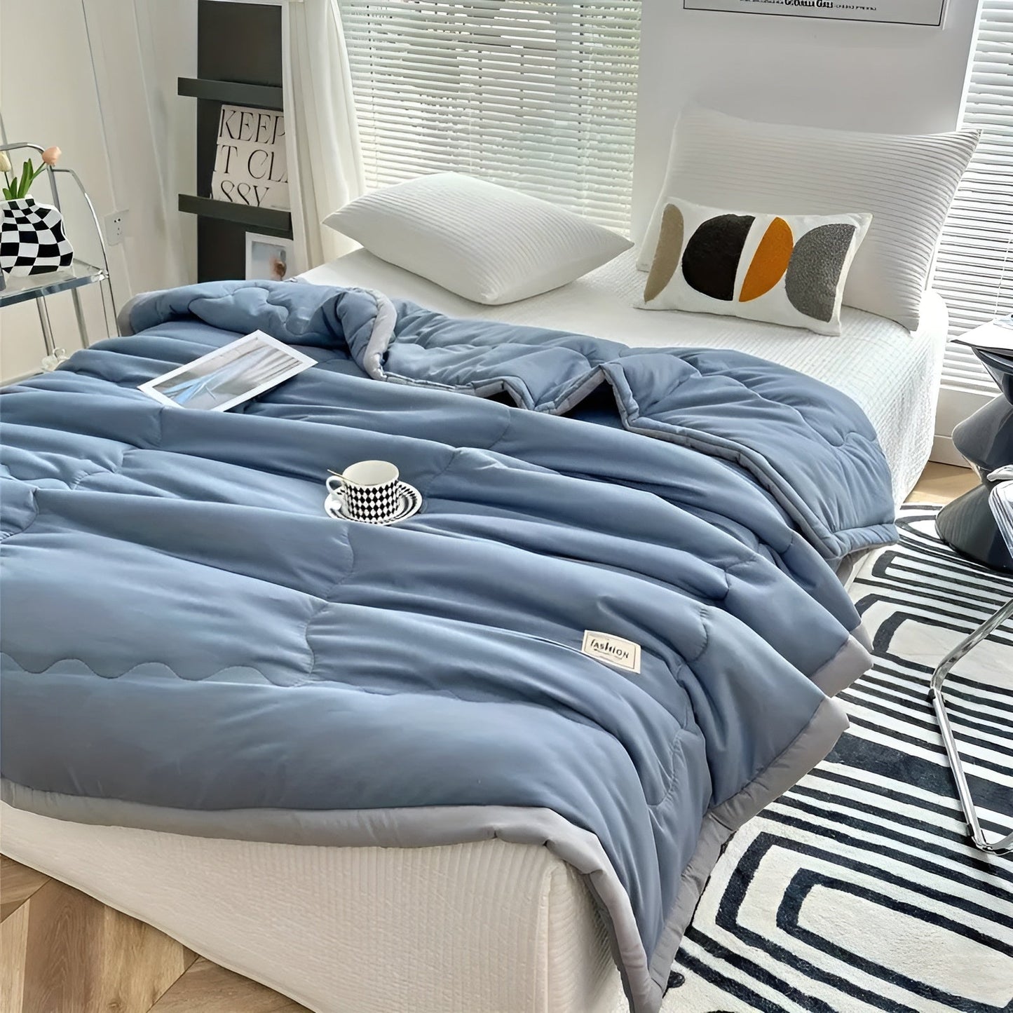 Leichte Sommerdecke – atmungsaktiv & vielseitig | Für Sofa, Bett & Reisen