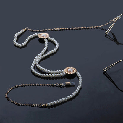Elegante Perlen Brillen Kette Brehn