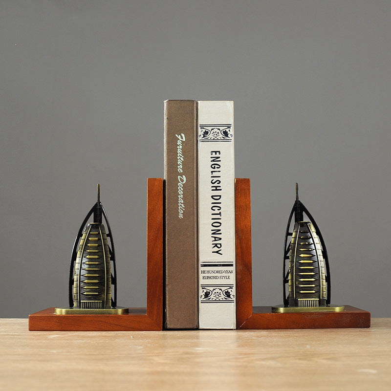 Moderne architektonische Buchstützen