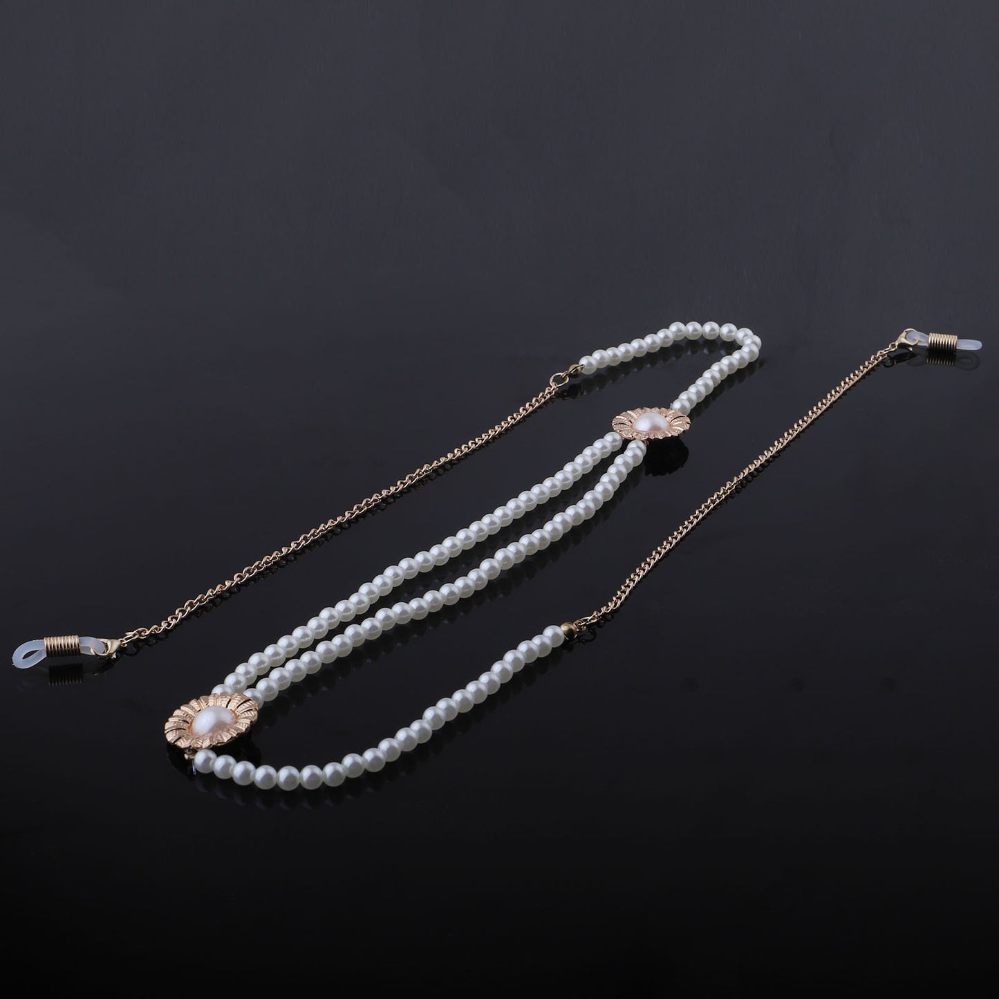 Elegante Perlen Brillen Kette Brehn