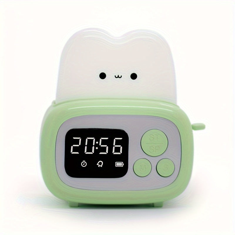 Niedlicher LED-Alarmclock mit USB-wiederaufladbarem Akku | Brehn