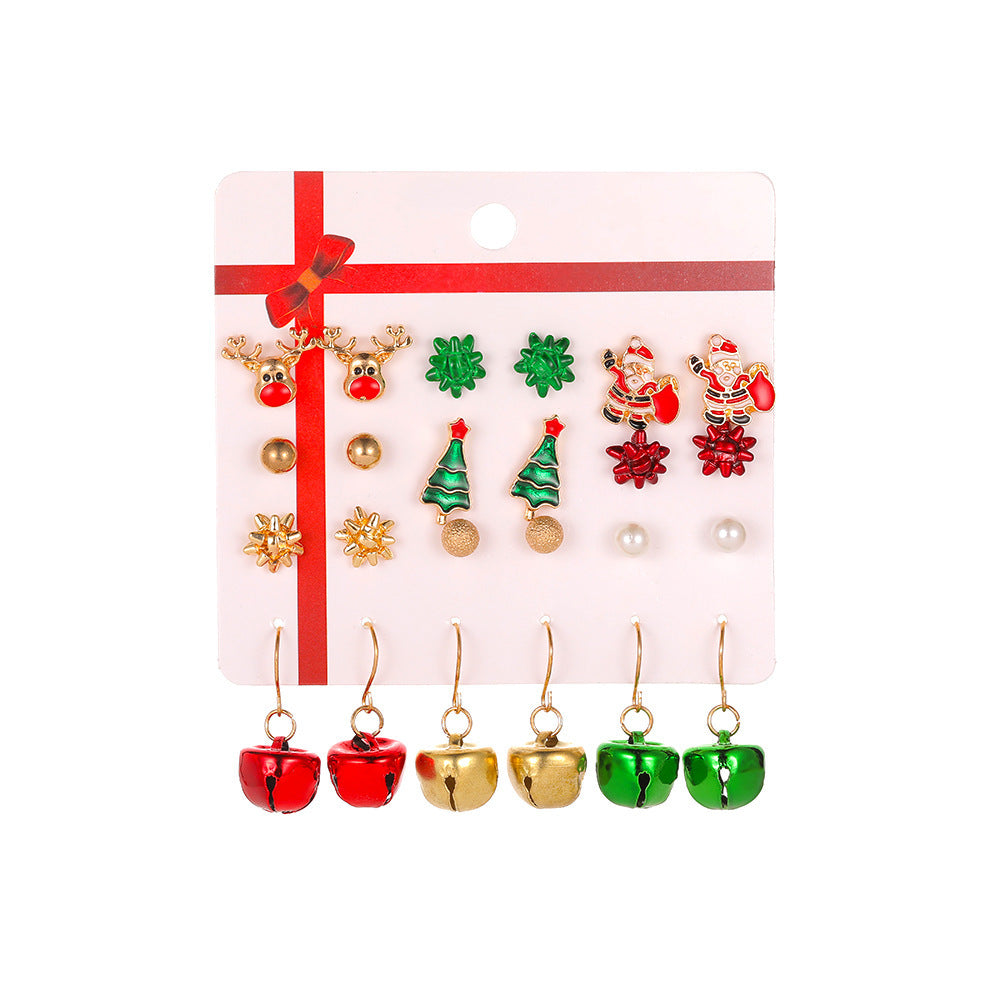Brehn | Neues Feiertags-Set Ohrringe Santa Tropfend