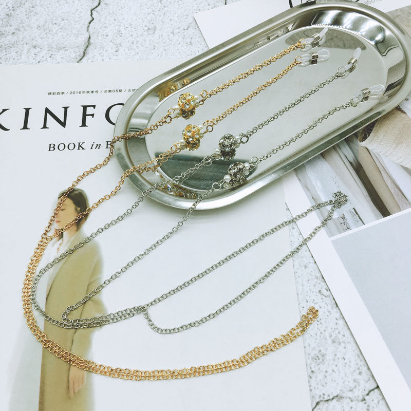 Elegante Silberkette Brille Kette Brehn