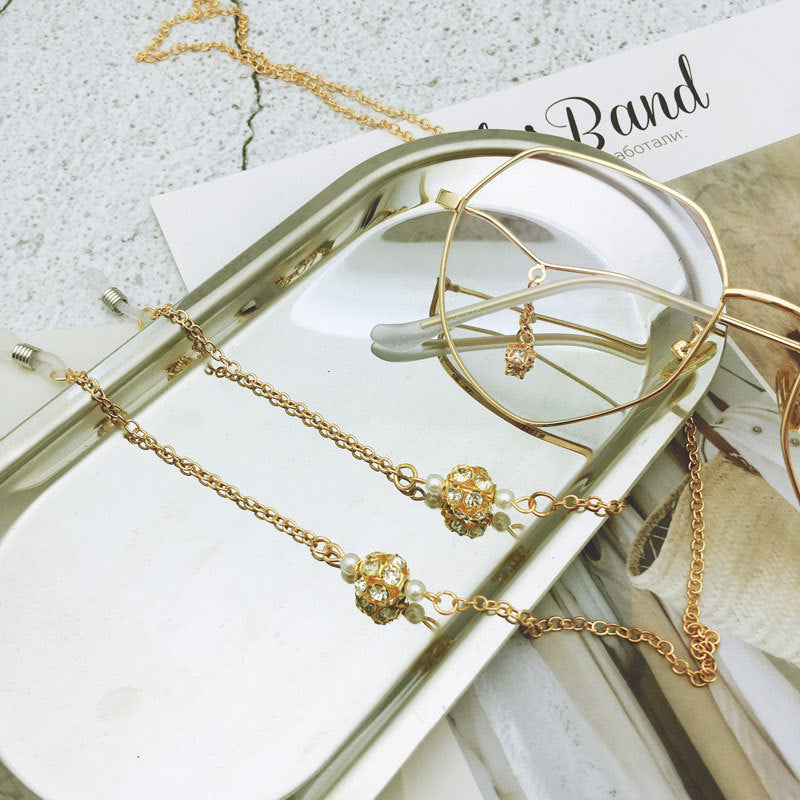 Elegante Silberkette Brille Kette Brehn