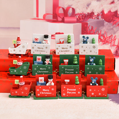 Dekorative Weihnachtszug Figurenset