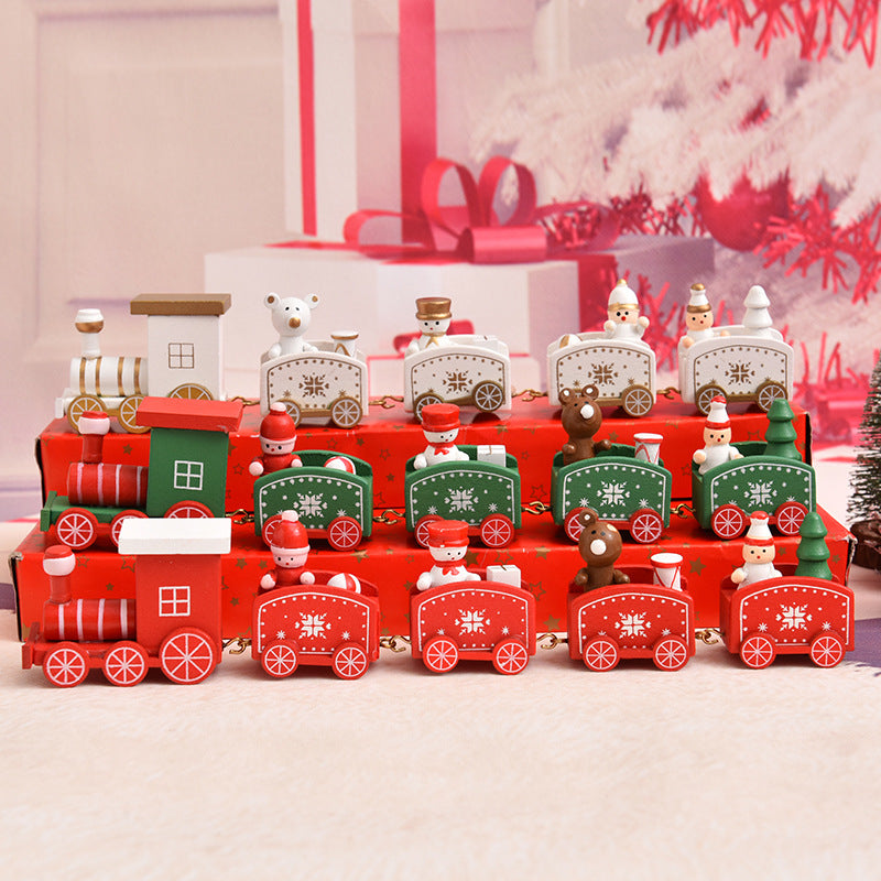 Dekorative Weihnachtszug Figurenset