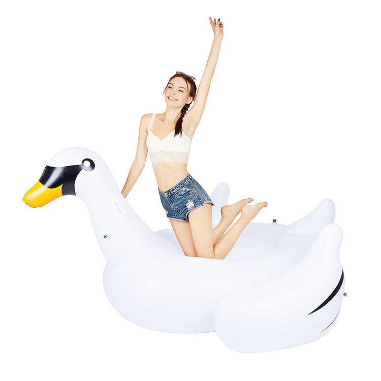 Unisex aufblasbares Schwimmtier in eleganter Schwanenform Brehn