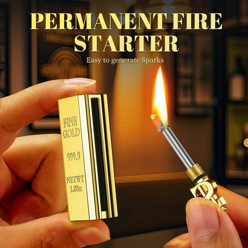 Brehn | Goldbar permanentes Feuerzeug