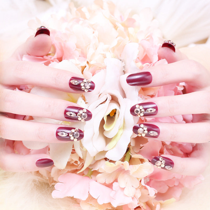 Glamourös Elegantes Press-On Nagelset