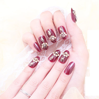 Glamourös Elegantes Press-On Nagelset