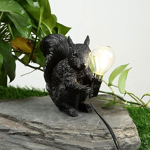 Brehn | SquirrelBright Nordische Eichhörnchen Tischlampe | Designer-Deko | LED Stimmungslicht | Perfekt für Zuhause