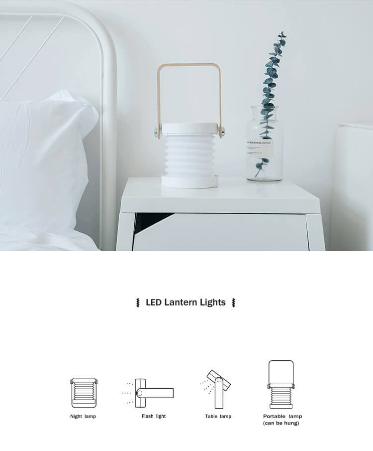 Laternenlampe, Nachtlicht, kreative, faltbare, tragbare LED-Tischlampe