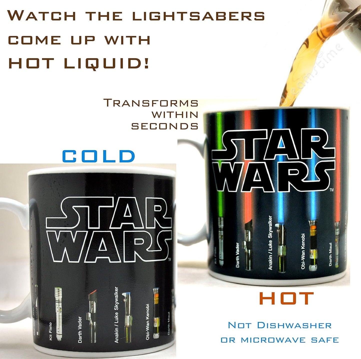 Brehn | Temperaturempfindliche Lichtschwert-Tasse für Star Wars-Fans