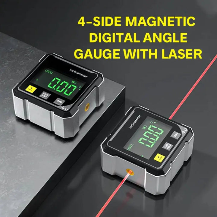 Präzisionswinkelmessgerät AnglePro – Magnetische digitale Laserwasserwaage | Brehn