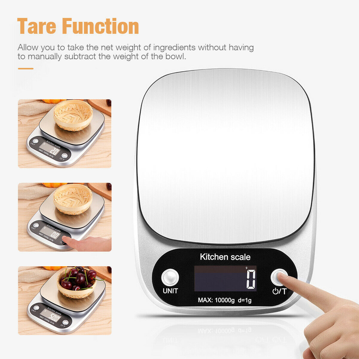 Digitale Küchenwaage, 10 kg Kapazität. | Brehn