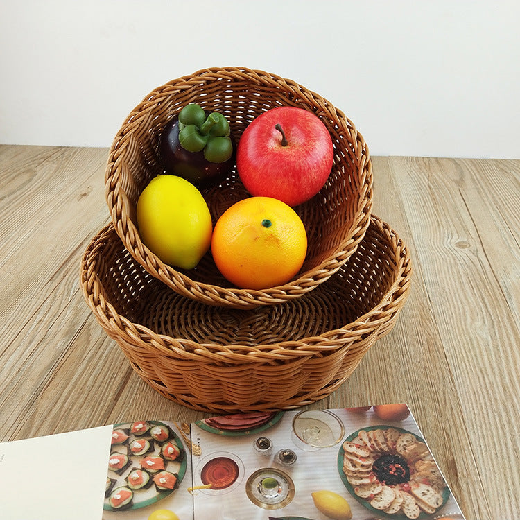 Damen Korbset aus geflochtenem Naturmaterial Brehn