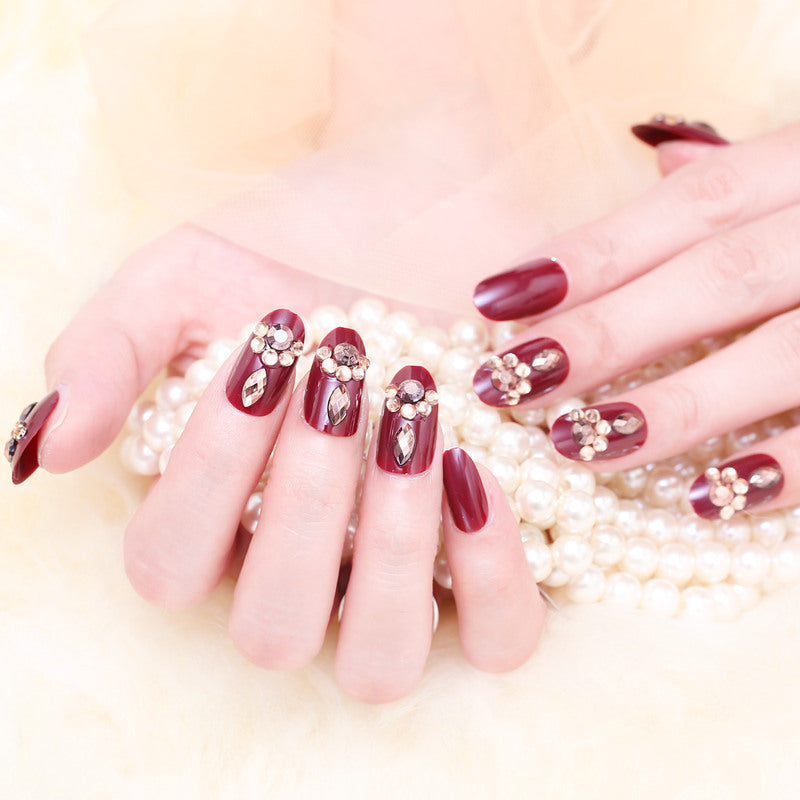 Glamourös Elegantes Press-On Nagelset