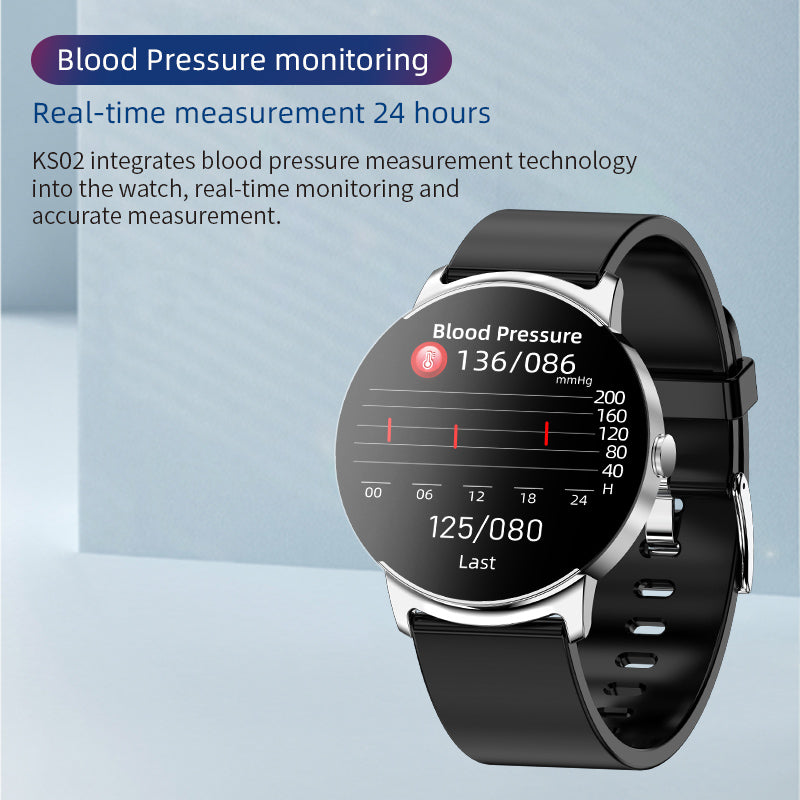 Brehn | BCKS02 Blutzucker messen Blutsauerstoff Blutdruck Herzfrequenz Bluetooth Smartwatch