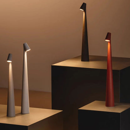 Minimalistische LED Stimmungsleuchte im Nordischen Design, Kabellos, Ideal als Lese- und Tischlampe | Brehn