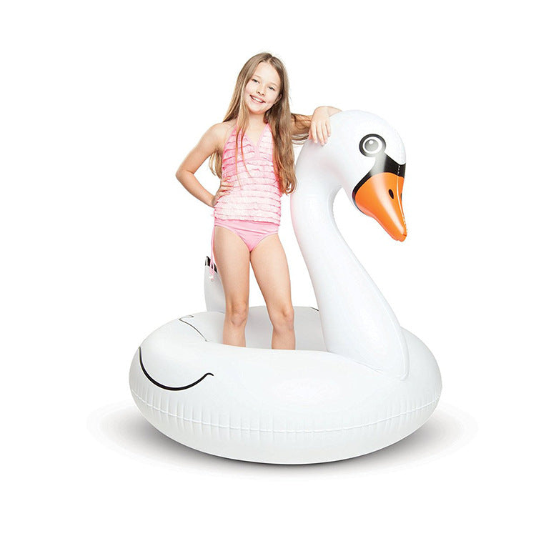 Unisex Aufblasbarer Schwimmring in Schwannenform Brehn