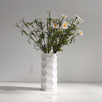 Textur Minimalistische Keramische Blumen Vase