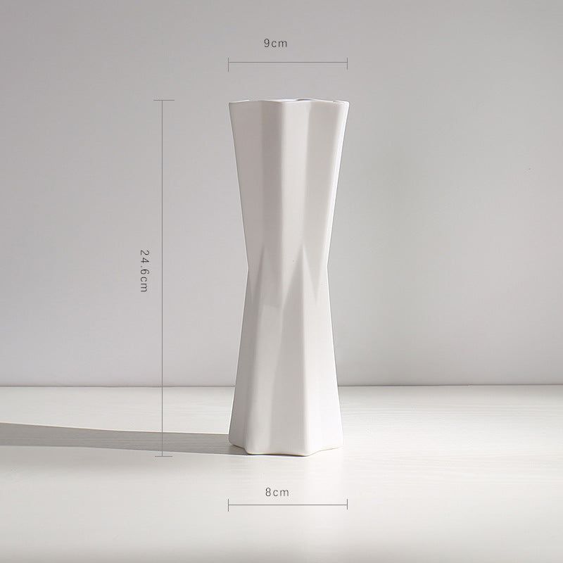 Textur Minimalistische Keramische Blumen Vase