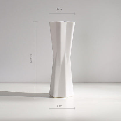 Textur Minimalistische Keramische Blumen Vase